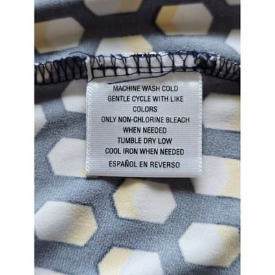 Charter Club Womens Geometric Print Short Sleeve Collared Shirt Top Size L - Thumbnail 4