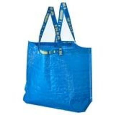 IKEA Blue Large Shopping Bag Tote Reusable Grocery Laundry Tote 6 Pack - Thumbnail 9