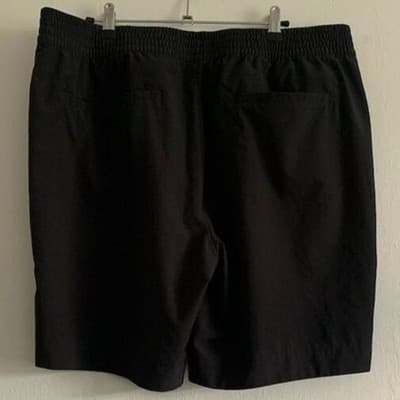 LOT OF 2 Coral Bay Energy Men's 1X Black Athletic Shorts Elastic Waist Casual - Thumbnail 9