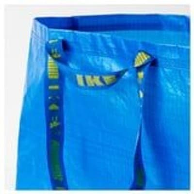 Lot of 2 NWT IKEA FRAKTA Large Blue Shopping Bag (19 gallon; 21¾ x 14½ x 13¾ ) - Thumbnail 7