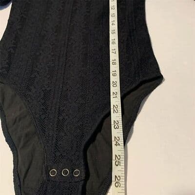 Hollister Women's XS Black Lace Long Sleeve Blouse Casual Fall Top - Thumbnail 7