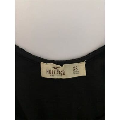 Hollister Women's XS Black Lace Long Sleeve Blouse Casual Fall Top - Thumbnail 8