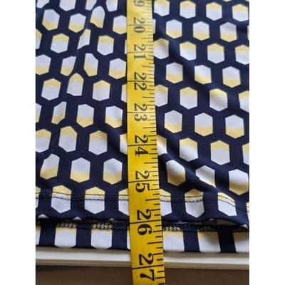 Charter Club Womens Geometric Print Short Sleeve Collared Shirt Top Size L - Thumbnail 7