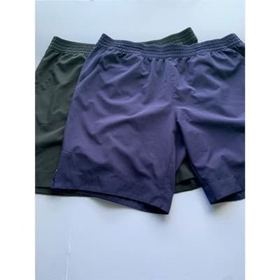 LOT OF 2 Coral Bay Energy Men's 1X Black Athletic Shorts Elastic Waist Casual - Thumbnail 13