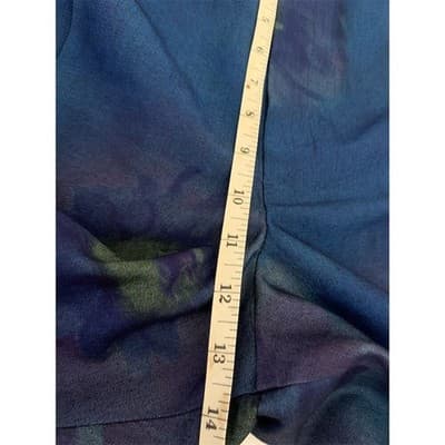 Talbots Women's M Blue Floral Vintage Streetwear Pants 32" Inseam - Thumbnail 7