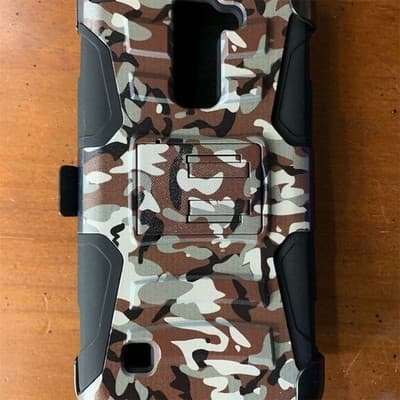 TurtleArmor LG Stylo Camo Case Shockproof Kickstand Hard Shell Cover - Image 1