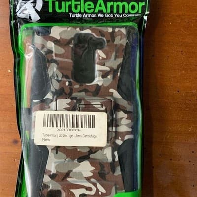 TurtleArmor LG Stylo Camo Case Shockproof Kickstand Hard Shell Cover - Thumbnail 2