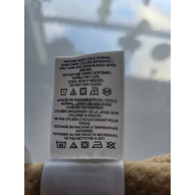 Mens Zip Up Sweater Marled Tan Beige Knit Casual Comfort Size M - Thumbnail 5