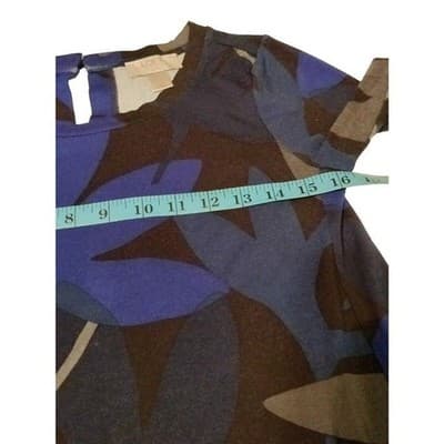 Loft Outlet Womens Floral Short Sleeve Midi Dress Scoop Neck Petite Size XSP - Thumbnail 8