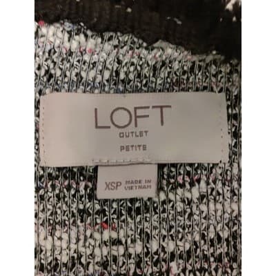 Loft Outlet Petite Sleeveless Swing Tank Dress Zipped Gray Size XSP - Thumbnail 5