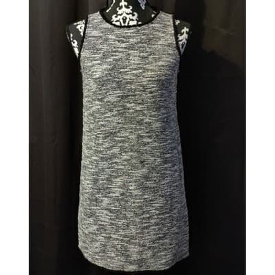 Loft Outlet Petite Sleeveless Swing Tank Dress Zipped Gray Size XSP - Image 1