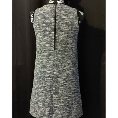 Loft Outlet Petite Sleeveless Swing Tank Dress Zipped Gray Size XSP - Thumbnail 4