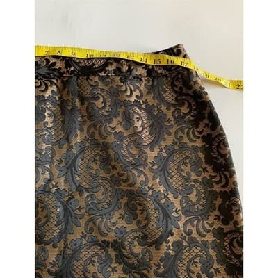 Worthington Women's Black/Gold Jacquard Pencil Skirt Size 16 Formal - Thumbnail 7