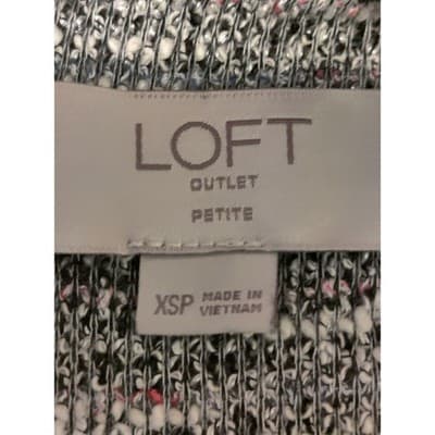 Loft Outlet Petite Sleeveless Swing Tank Dress Zipped Gray Size XSP - Thumbnail 6