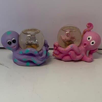 Pink & Purple Octopus Kids Waterball Figurine Greenbrier International Inc. - Image 1