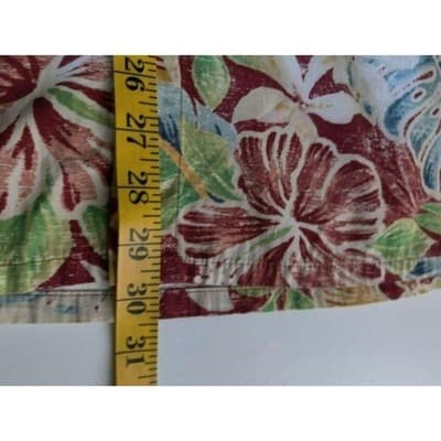Pierre Cardin Mens Hawaiian Short Sleeve Button Shirt Floral 100% Cotton Size M - Thumbnail 10