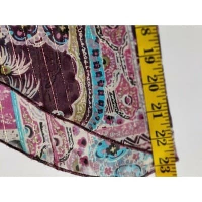 Jordache Juniors Top Blouse Sheer Pullover Bell 3/4 Sleeve Round Neck XL - Thumbnail 12