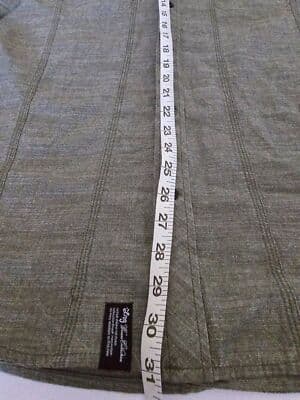 LRG Men's XL Green Military Button-Down Short Sleeve Woven Shirt - Thumbnail 6