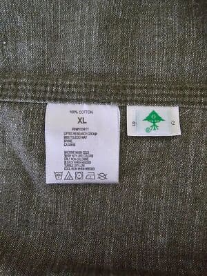 LRG Men's XL Green Military Button-Down Short Sleeve Woven Shirt - Thumbnail 9