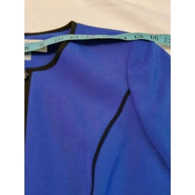 New Kasper Womens Full Zip Jacket Long Sleeve Celeste/Black Size 4P - Thumbnail 5