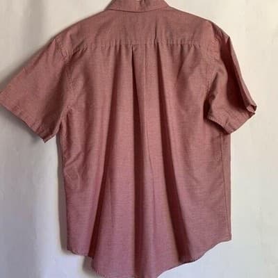 Arrow Classic Fit Beige Easy Care Casual Button Down Shirt Men Size L Oxford - Thumbnail 6