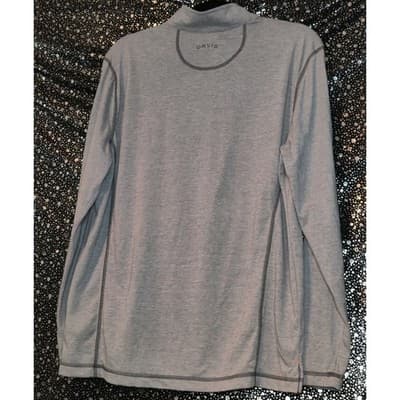 Orvis Classic Collection Mens 1/4 Zip Shirt Pullover Long Sleeve Gray Size M - Thumbnail 3
