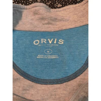 Orvis Classic Collection Mens 1/4 Zip Shirt Pullover Long Sleeve Gray Size M - Thumbnail 5