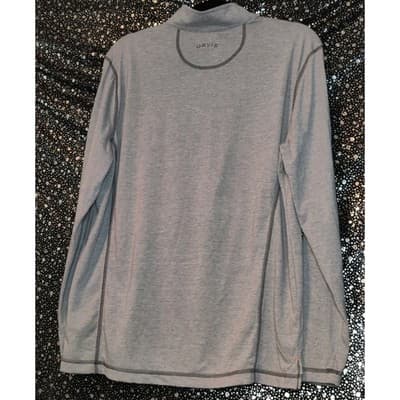 Orvis Classic Collection Mens 1/4 Zip Shirt Pullover Long Sleeve Gray Size M - Thumbnail 4