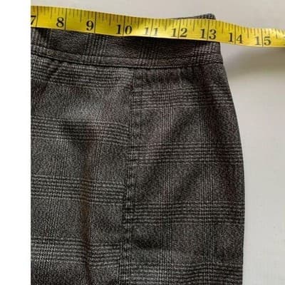 BCX Women's Gray Plaid Pleated Short Skirt with Button Accent Size 1 - Thumbnail 4