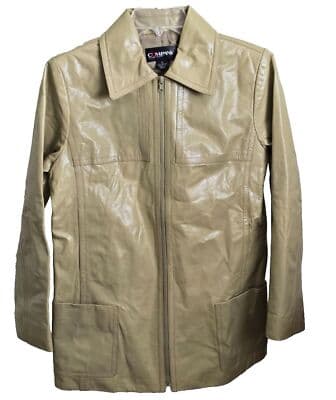 Company Ellen Tracy Womens Sz 8 Leather Jacket Field Coat Style Fully Lined - Image 1