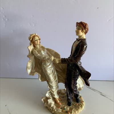 Vintage Dancing Wedding Couple 10 1/2 Tall - Thumbnail 6