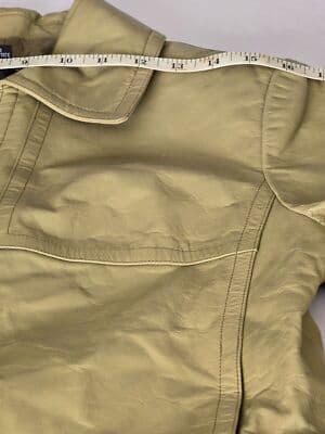 Company Ellen Tracy Womens Sz 8 Leather Jacket Field Coat Style Fully Lined - Thumbnail 12