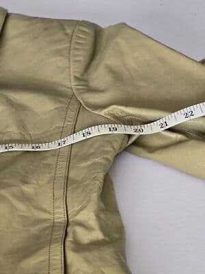 Company Ellen Tracy Womens Sz 8 Leather Jacket Field Coat Style Fully Lined - Thumbnail 13