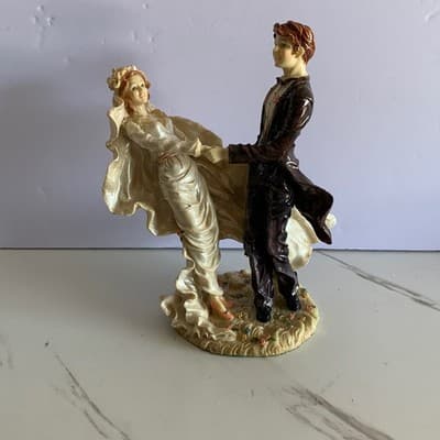 Vintage Dancing Wedding Couple 10 1/2 Tall - Image 1