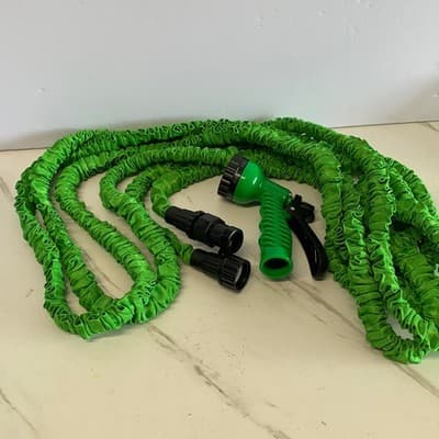 Water Hose 15m (50ft) – Flexible & Expandable (Green) - Image 1