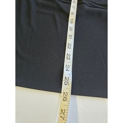 Women XS Cache Black Ruched Detail Cap Sleeve Elegant Chic Top - Thumbnail 7