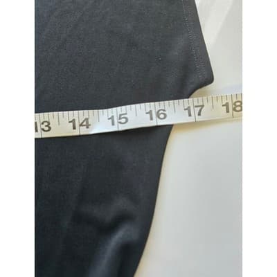 Women XS Cache Black Ruched Detail Cap Sleeve Elegant Chic Top - Thumbnail 6