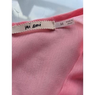 Women Mi Ami Pink Polyester Midi Dress Style 26W15709ZD Size M - Thumbnail 2