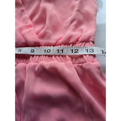 Women Mi Ami Pink Polyester Midi Dress Style 26W15709ZD Size M - Thumbnail 6