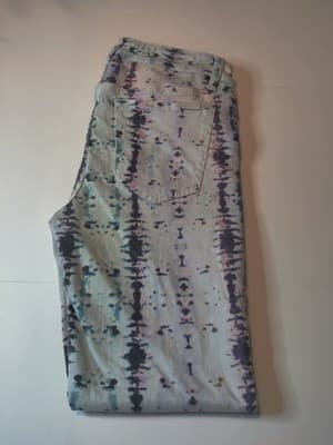 Joe's Skinny Ankle Jeans Mid Rise Tie Dye Snake Print Stretch Size Women"s 28 - Thumbnail 4