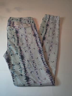 Joe's Skinny Ankle Jeans Mid Rise Tie Dye Snake Print Stretch Size Women"s 28 - Image 1