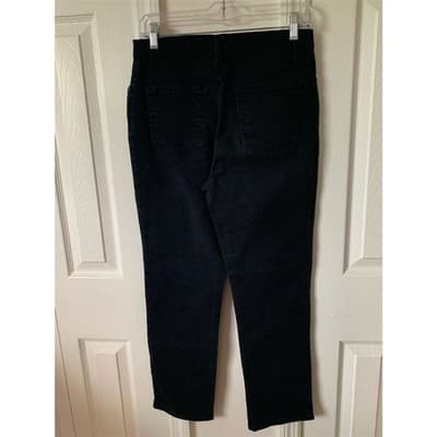 Gloria Vanderbilt Amanda Jeans Women's Petite 8P Black Straight Denim - Thumbnail 11