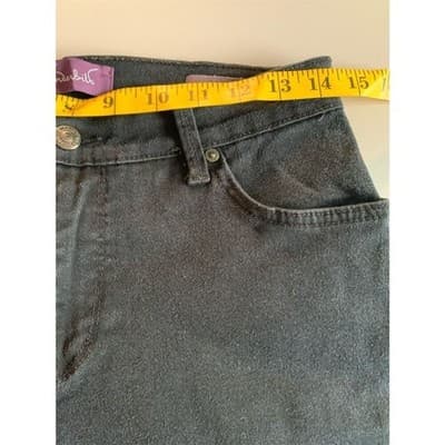Gloria Vanderbilt Amanda Jeans Women's Petite 8P Black Straight Denim - Thumbnail 3