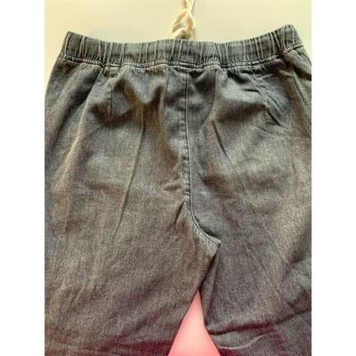 Mittoshop Women's Black Ripped Denim Joggers Size M Casual Pants - Thumbnail 9