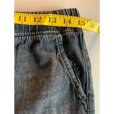 Mittoshop Women's Black Ripped Denim Joggers Size M Casual Pants - Thumbnail 5