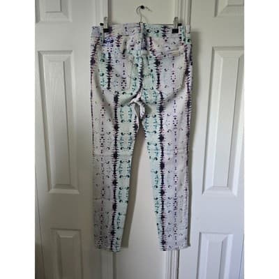 Joe's Skinny Ankle Jeans Mid Rise Tie Dye Snake Print Stretch Size Women"s 28 - Thumbnail 14