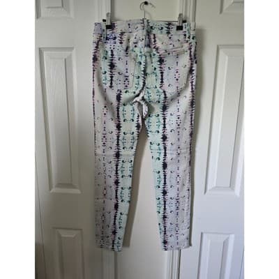 Joe's Skinny Ankle Jeans Mid Rise Tie Dye Snake Print Stretch Size Women"s 28 - Thumbnail 12