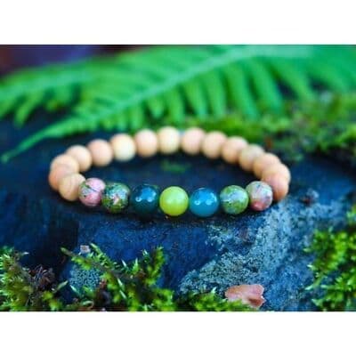 SMALL Yoga Bracelet For Women, Men, Calming Bracelet Grounding Jewelry, - Thumbnail 5