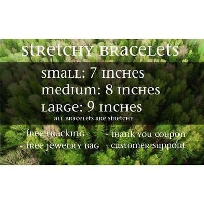 SMALL Yoga Bracelet For Women, Men, Calming Bracelet Grounding Jewelry, - Thumbnail 2