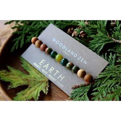 SMALL Yoga Bracelet For Women, Men, Calming Bracelet Grounding Jewelry, - Thumbnail 4